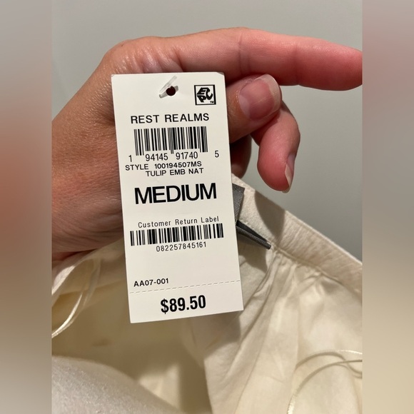 Style & Co Tulip v-neck lace trim tier a-line midi dress embroidered medium NEW - Picture 10 of 10